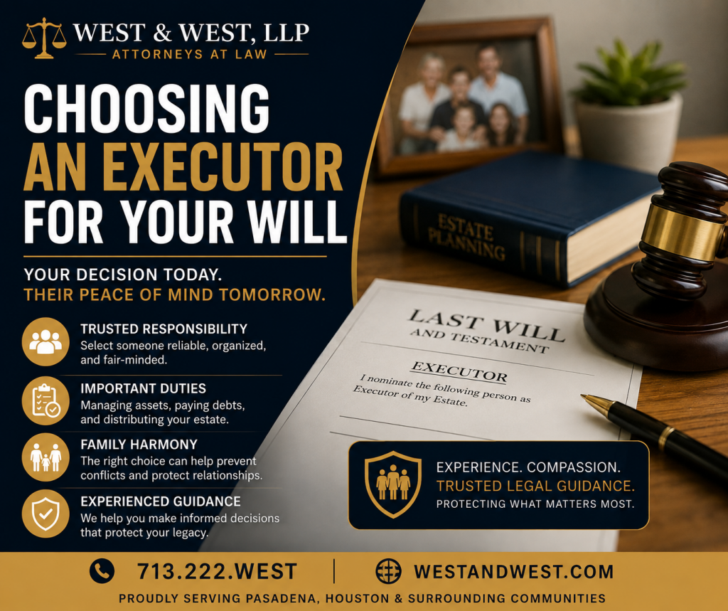 Choosing an Executor for Your Will