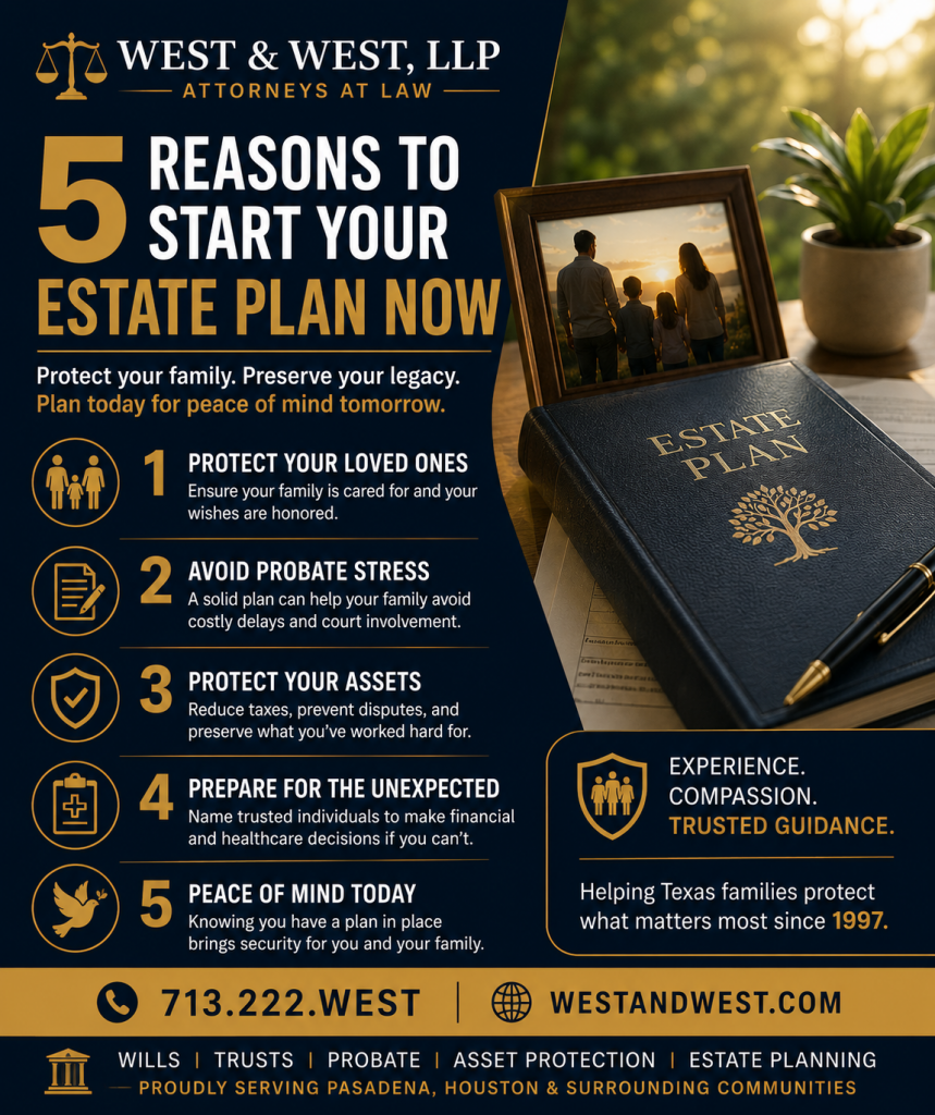 5 Reasons to Start Your Estate Plan Now