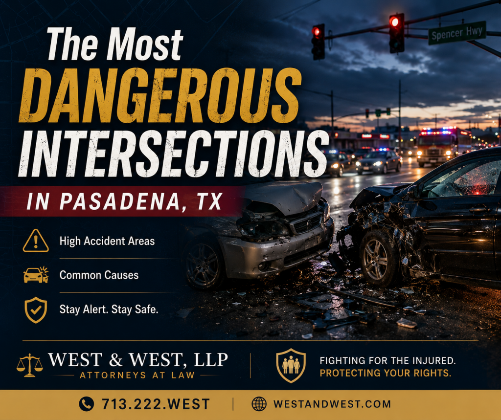 personal injury car intersections in pasadena tx