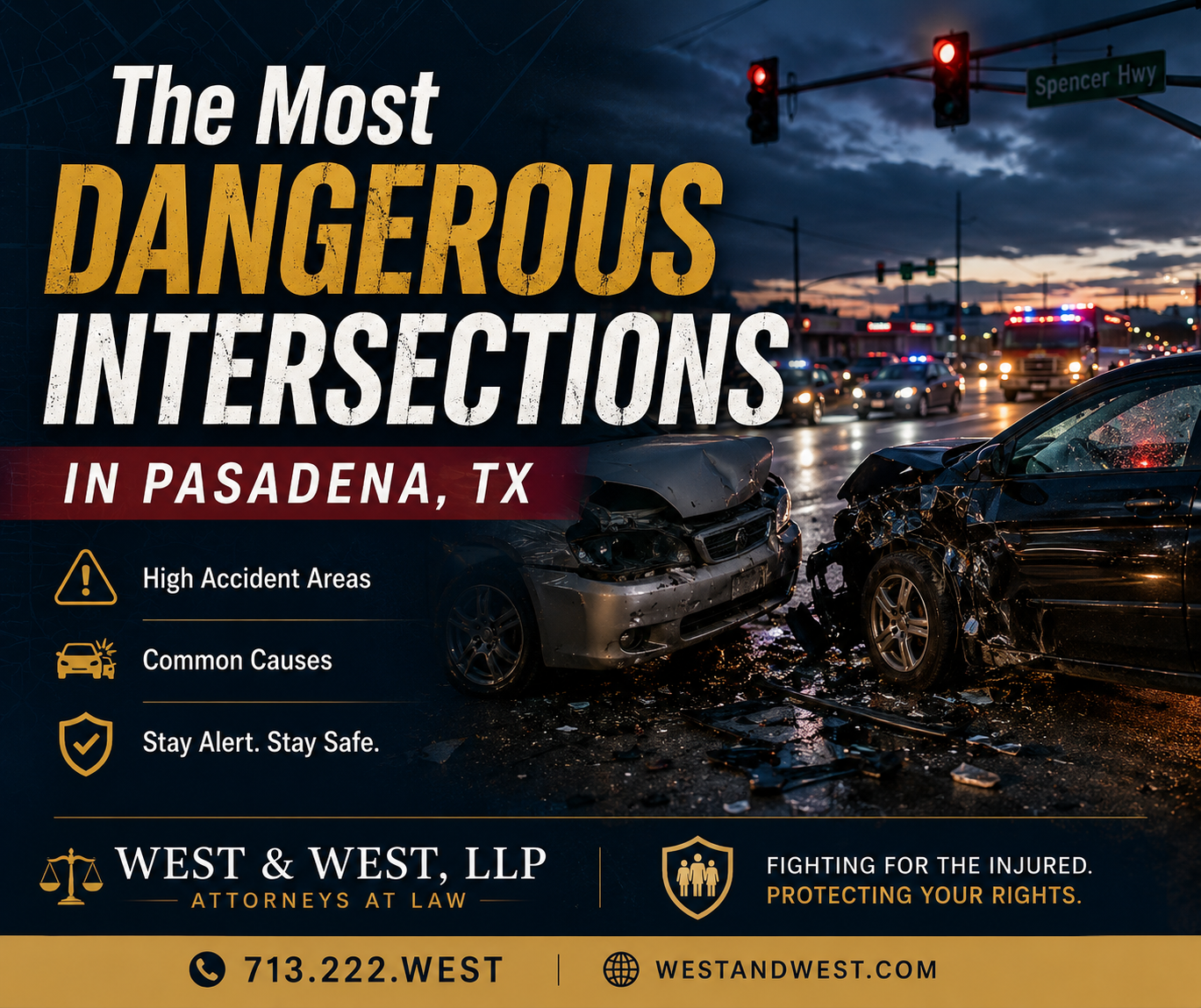 personal injury car intersections in pasadena tx